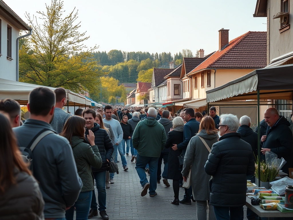 Ilustracja symbolizująca Dzień Ziemi z elementami przyrody i miasta Kutno